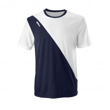 Wilson Tennis Tshirt Team II Crew navy blue/white Men